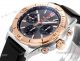 Swiss Grade Replica Breitling New Chronomat B01 42 Watch Rose Gold and Gray Rubber strap (4)_th.jpg